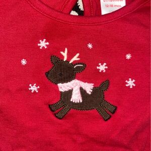 Like new red shirt with reindeer.